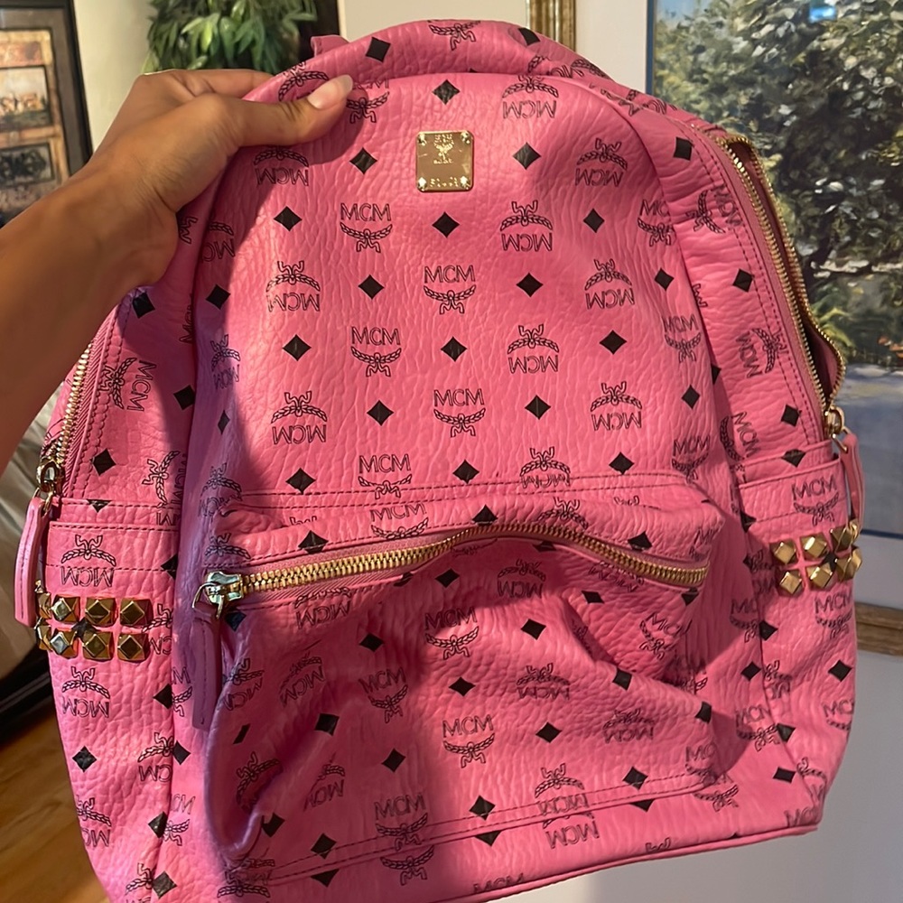 Real MCM pink bag